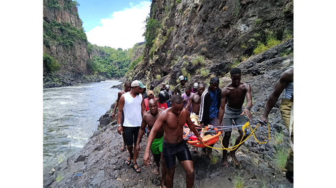Vic Falls man falls 15 metres down Zambezi River gorges, found next day alive…pictures