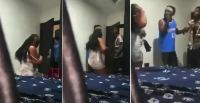Man shocked as hookup girl his friend sets up for him is actually his girlfriend (VIDEO)