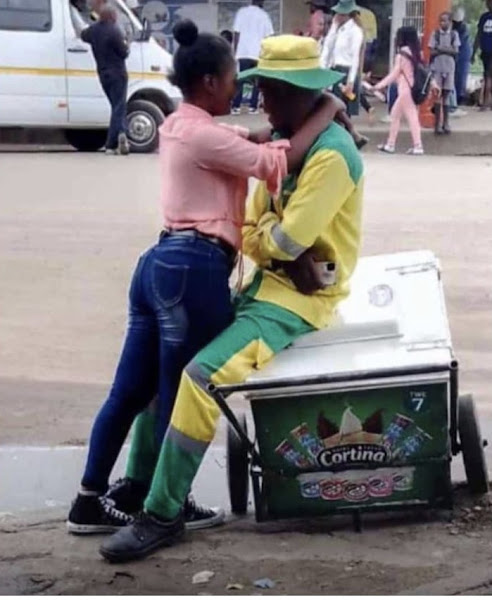 Why this ice cream couple is trending in Zim today..pictures