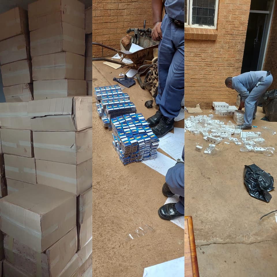 SA police seize huge quantities of cigarettes, 2 Zimbabweans arrested