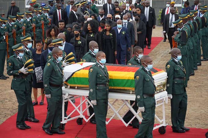 National hero Chris Mushowe’s burial in pictures…