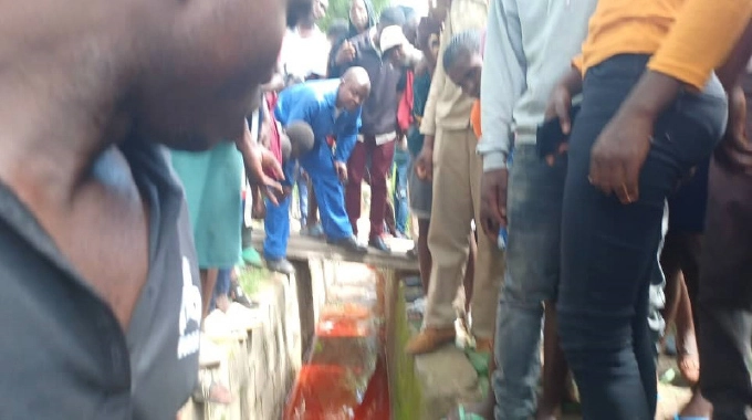 Blood-like fluid shocks Mabvuku residents