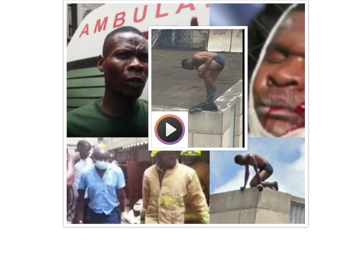VIDEOS: Harare man survives high building fall-jump, key witness speaks