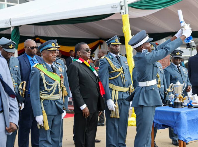 President Mnangagwa presides over pilots, officer cadets at Josiah Tungamirai Air Base in Gweru