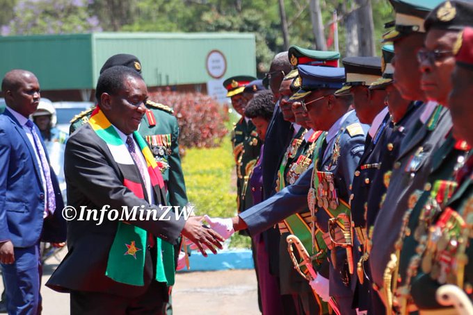 President Mnangagwa dates Gweru, presides over Regular Officer Cadet pass-out parade