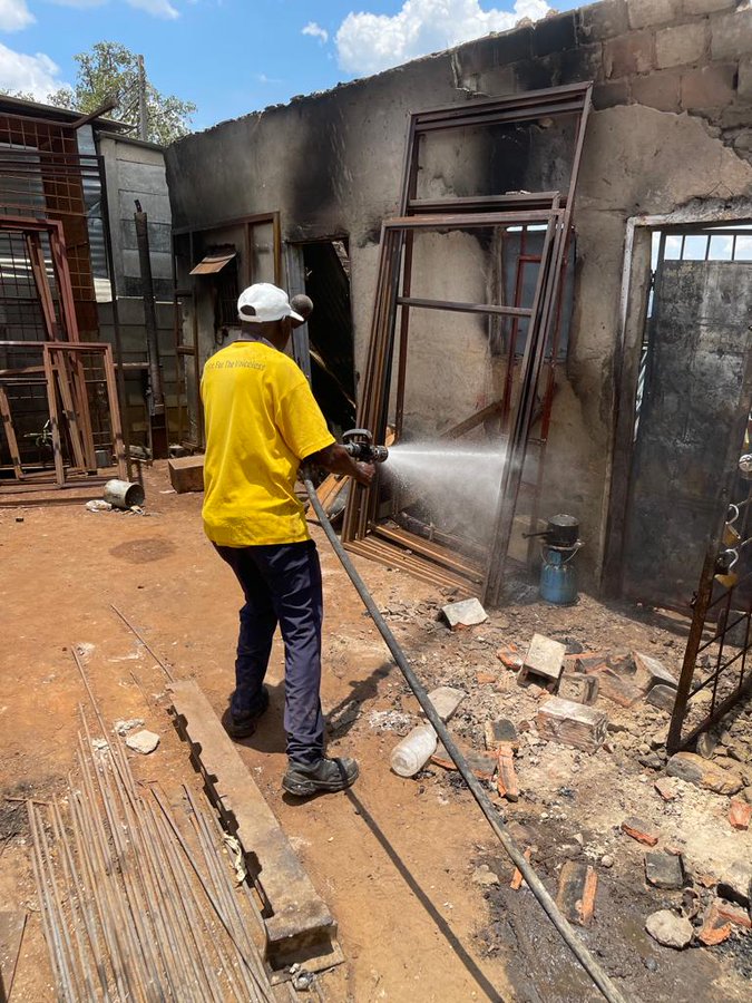 Gas explosion destroys property worth thousands of US$ at Chipadze Home Industries in Bindura