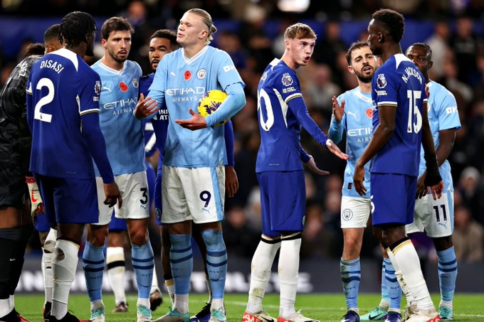 Manchester City and Chelsea Draw 4:4 in Sunday Thriller at Stamford Bridge