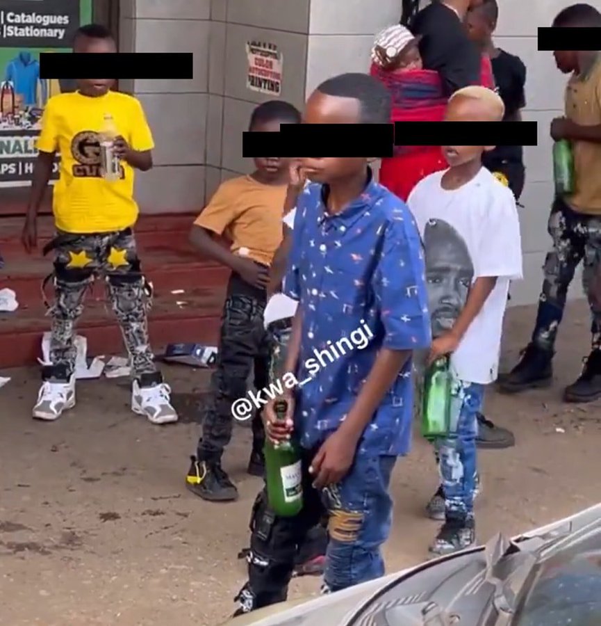 Video of Underage Children Drinking Alcohol in Harare CBD Sparks Outrage in Zimbabwe