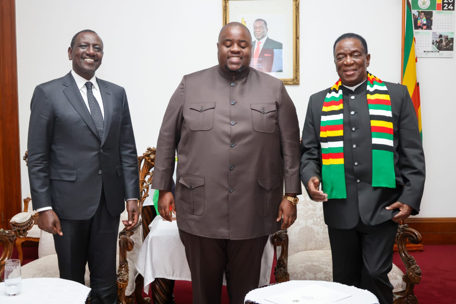 RUTO: Kenyan President’s Photo with Mnangagwa and Wicknell Chivayo Raises Concerns