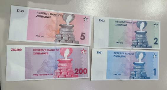 ZiG banknotes have been printed, Mushayavanhu