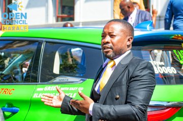 Harare mayor Mafume receives electric car from CMED