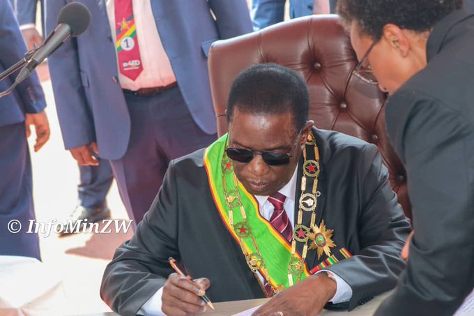 Mnangagwa signs Zimbabwe’s accession to two UN Global Water Conventions