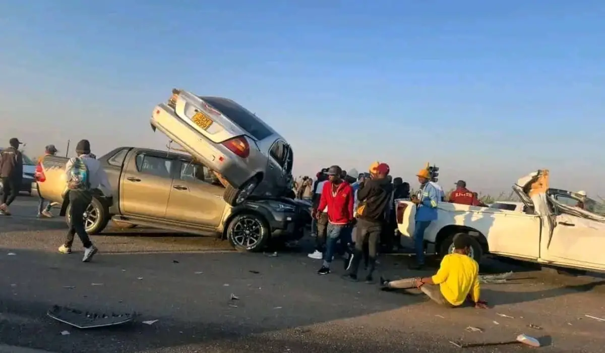 Mabvuku Turnoff Accident: Cars Pile Up in Morning Collision