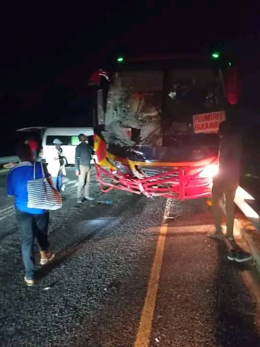 Several feared dead as Inter Africa bus collide with Kombi this evening