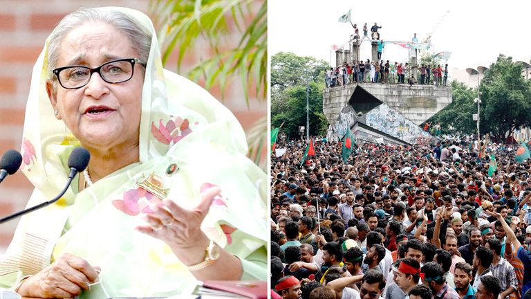 PICTURES: Bangladesh PM resigns, flees to India after mass protests; military takes over