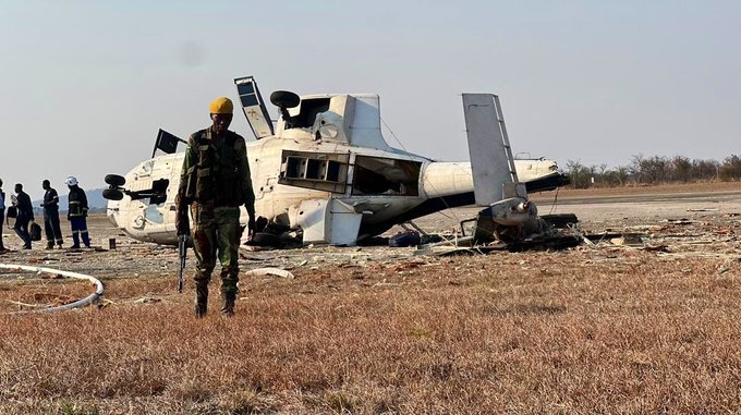 Helicopter intended to carry VP Chiwenga crashes, Cde Maswerasei