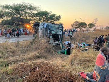 PICTURES: Several feared dead after bus, haulage truck collision