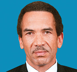 Ex President Ian Khama back in Botswana, appears in court