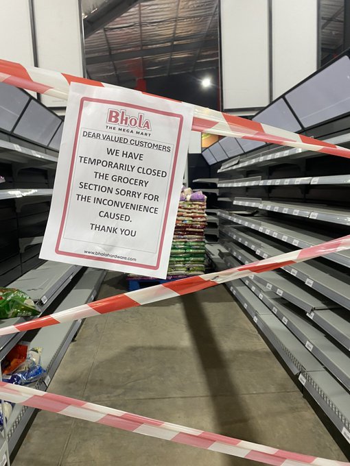 Big shops remove goods from shelves return them to warehouses to avoid loses, as panic buying kick in after ZiG devaluation