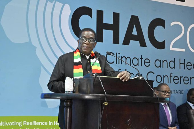 African states spend 5 % of GDPs fighting effects of climate change- President Mnangagwa