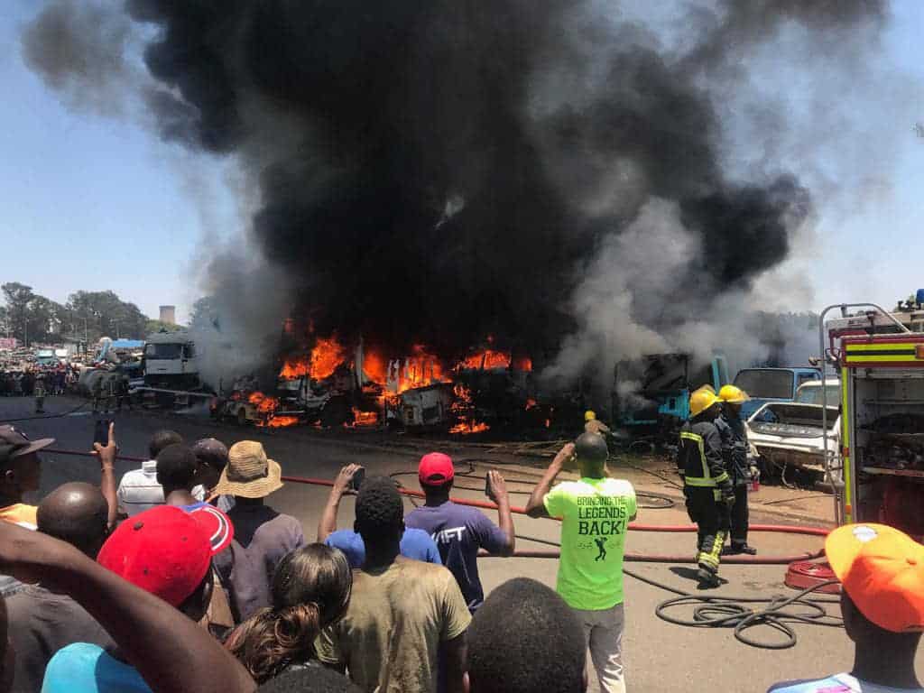 Country loses about US$3m as fire guts Zim’s ‘economic hub’ Mbare Musika