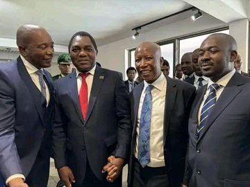 Zambian President Hichilema lifts ban on Malema