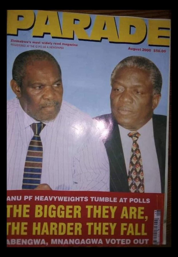 GETTING YOUNGER OR AGE CHEATING? Mnangagwa grey haired in year 2000; black in 2024