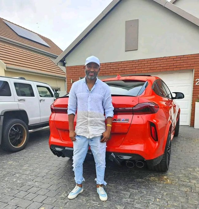 PICTURES: Chivayo gifts Peter Ndlovu with brand new 2024 BMW X6M sports car